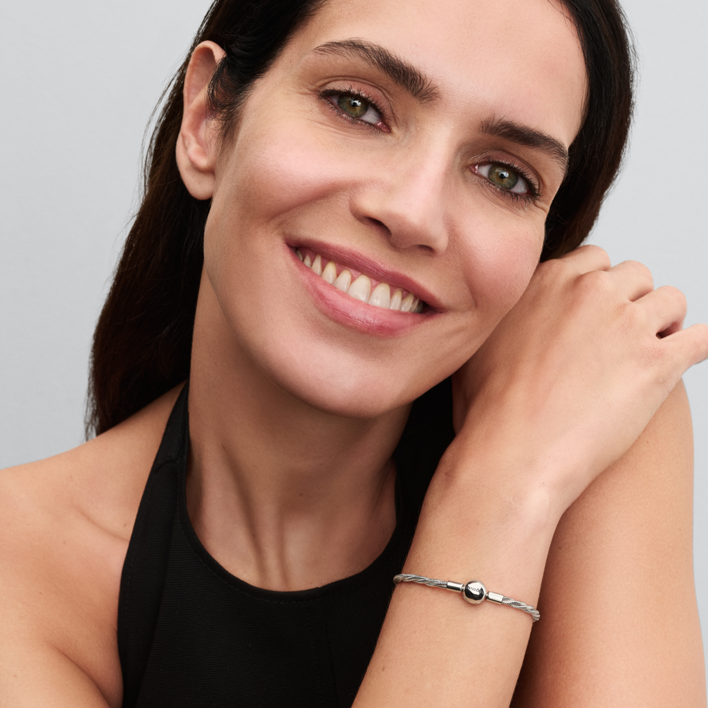 Pandora Round Clasp Twisted Snake Chain