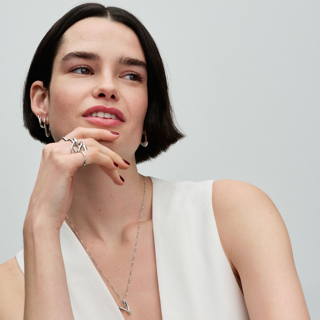 Pandora Earrings Featuring Round Huggie Hoop
