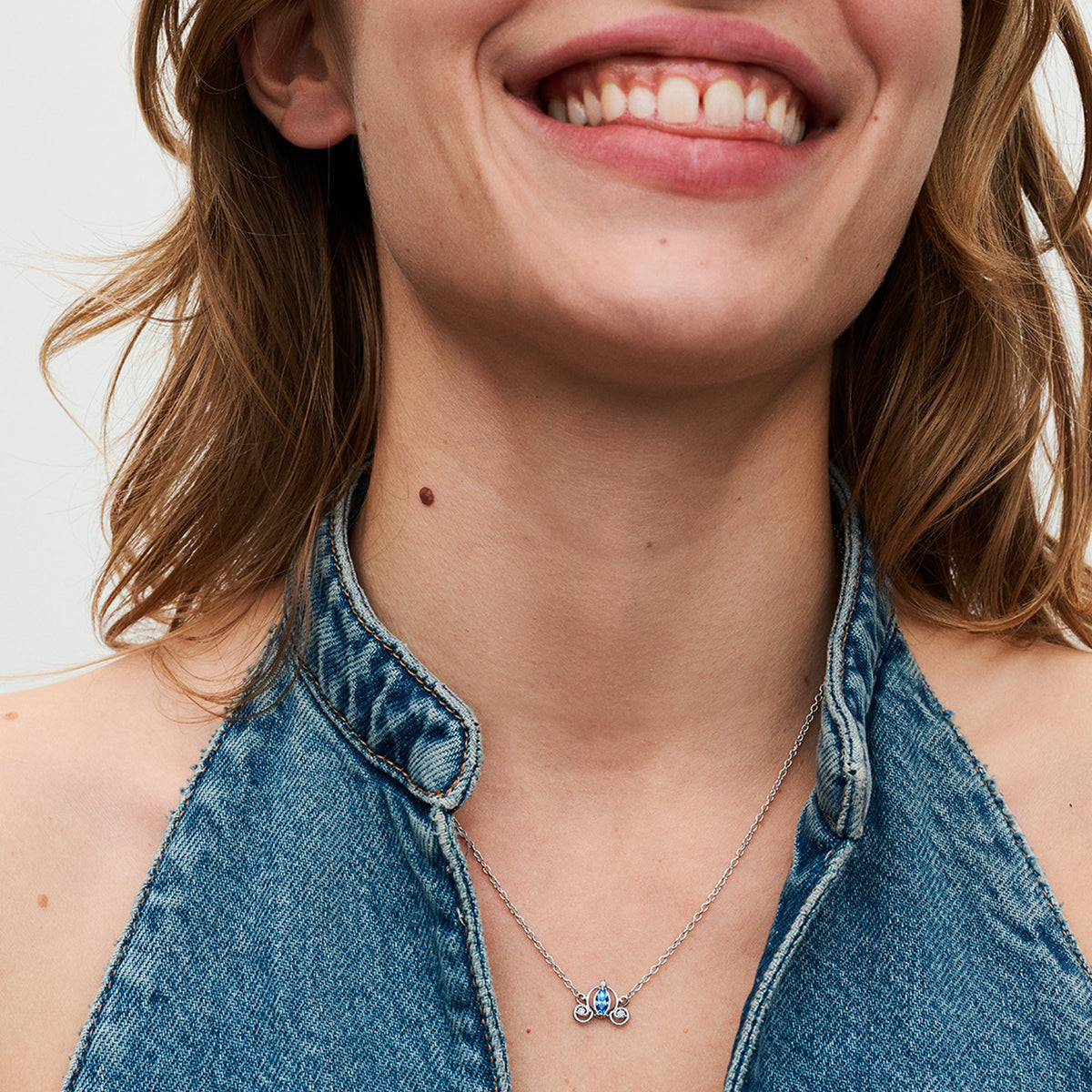 Pandora Necklace Featuring Disney Cinderella's Carriage