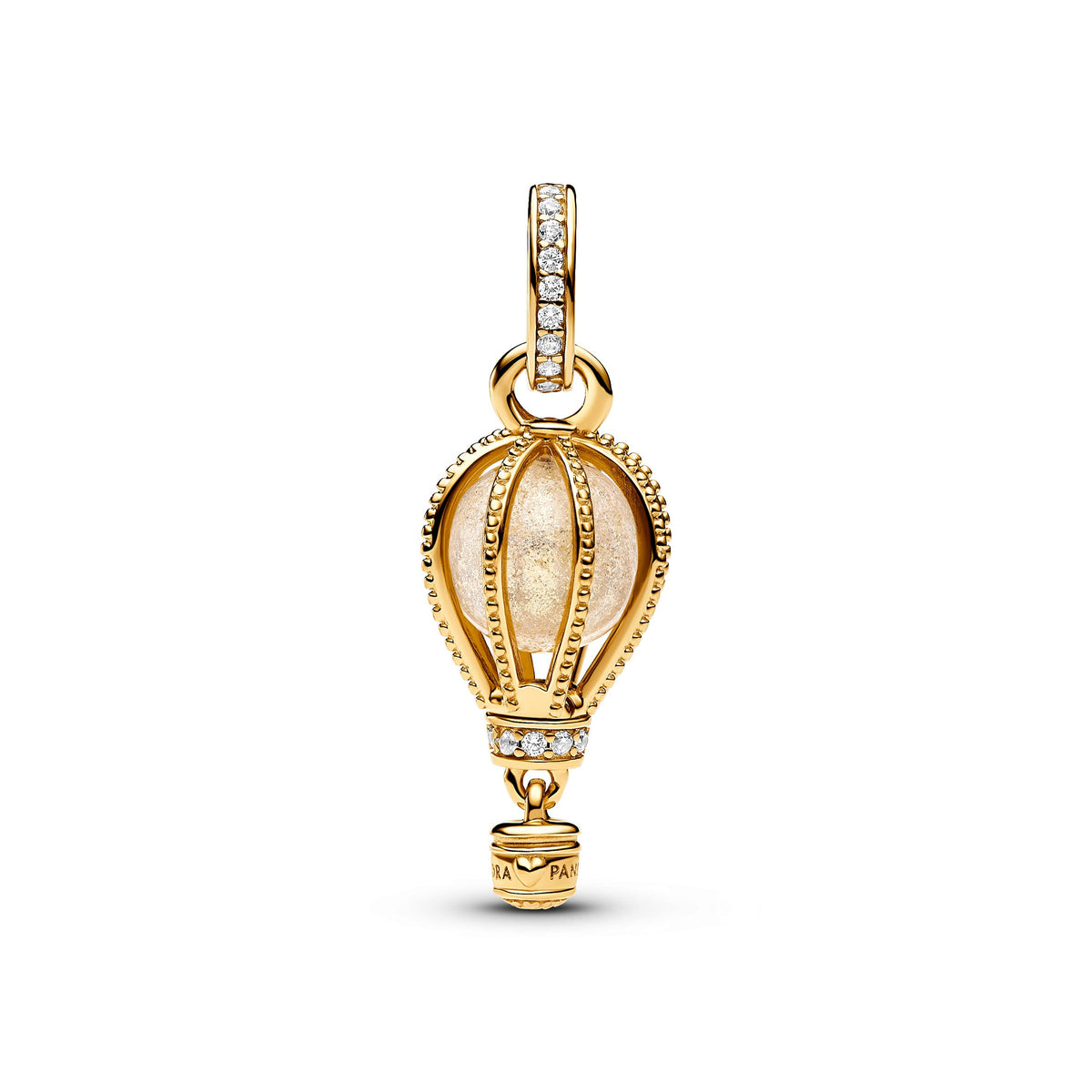 Pandora Sparkling Clear Hot Air Balloon Dangle Charm