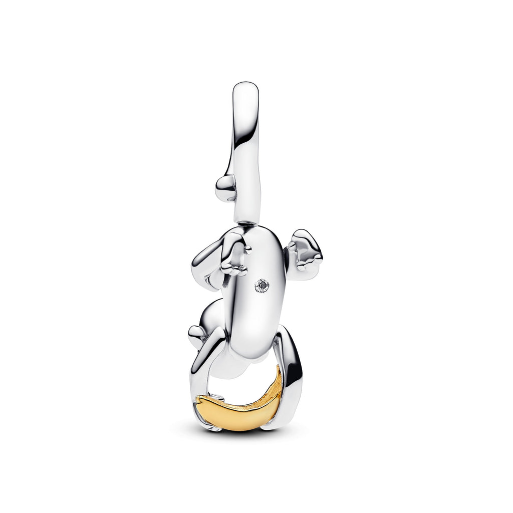 Pandora Two-tone Movable Monkey Dangle Charm
