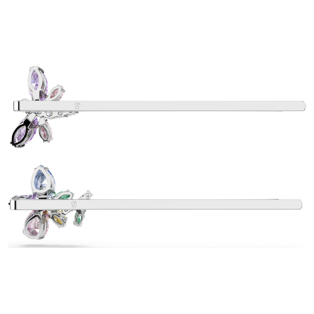 Ariana Grande x Swarovski hair pin Mixed cuts, Dragonfly, Flower, Multicolored, Rhodium plated