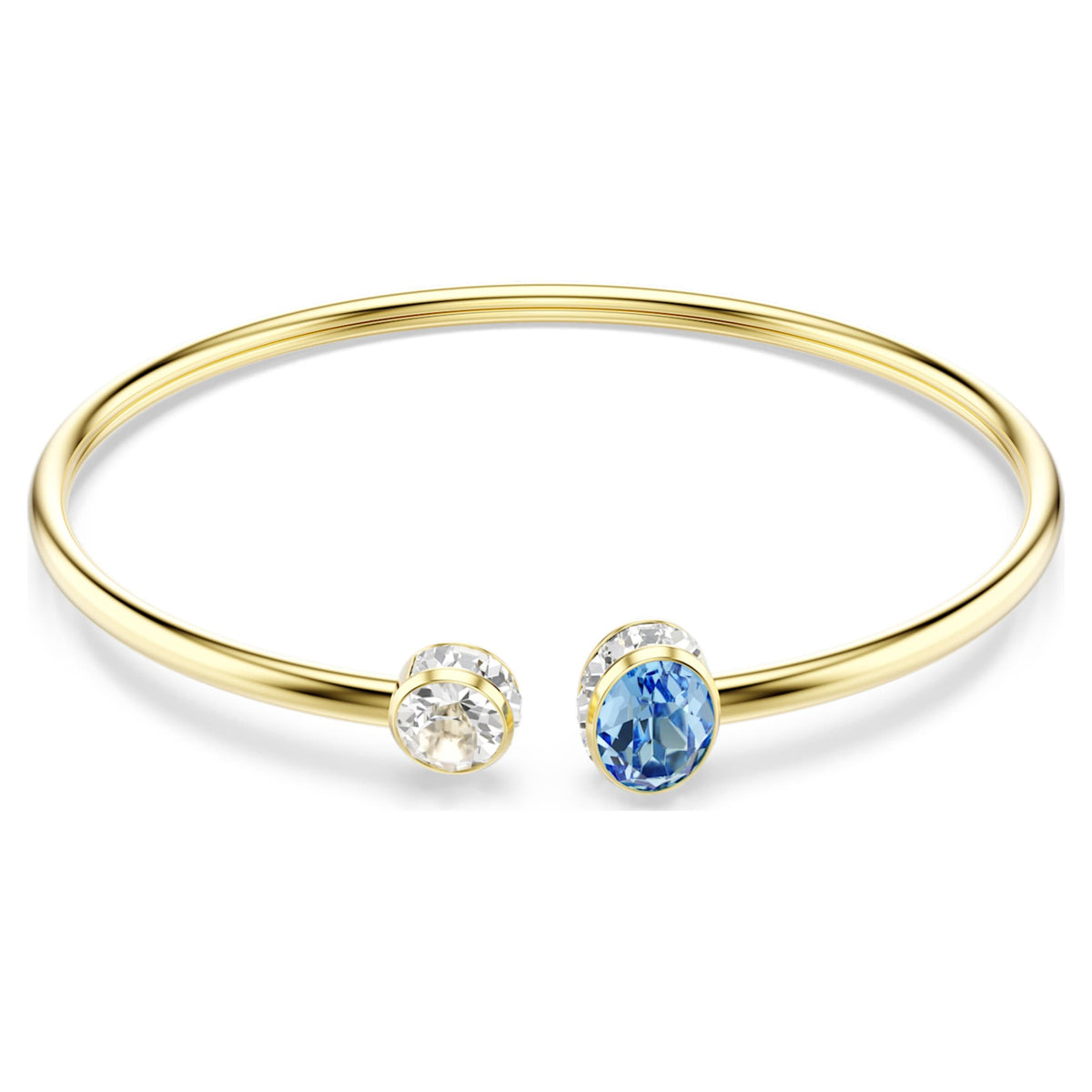 Swarovski Chroma bangle with multicolored mixed-cut accents and an 18K gold finish