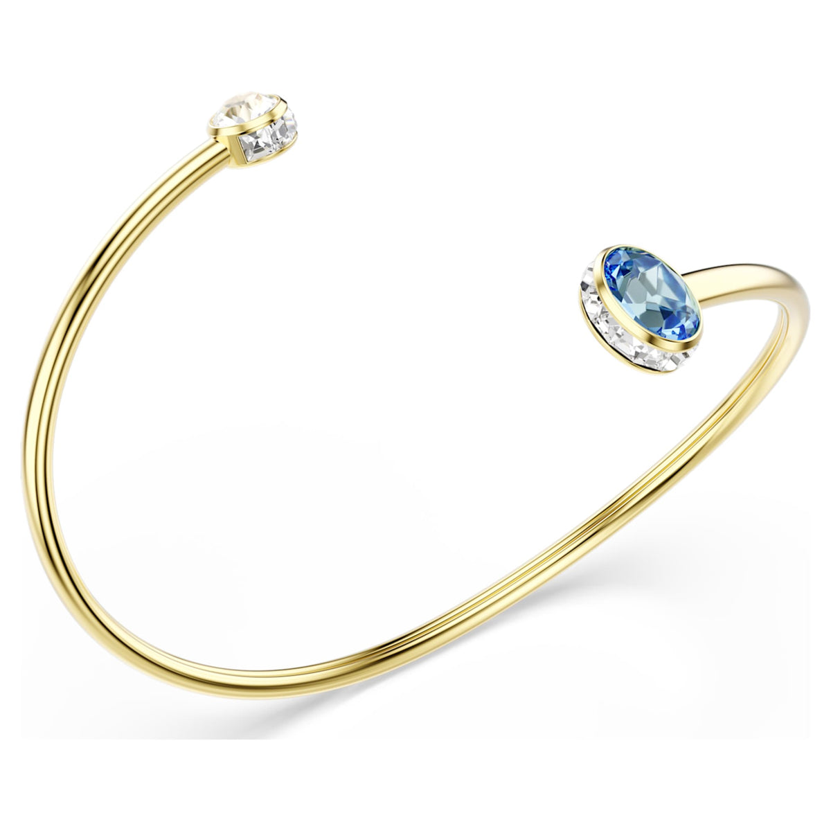 Swarovski Chroma bangle with multicolored mixed-cut accents and an 18K gold finish