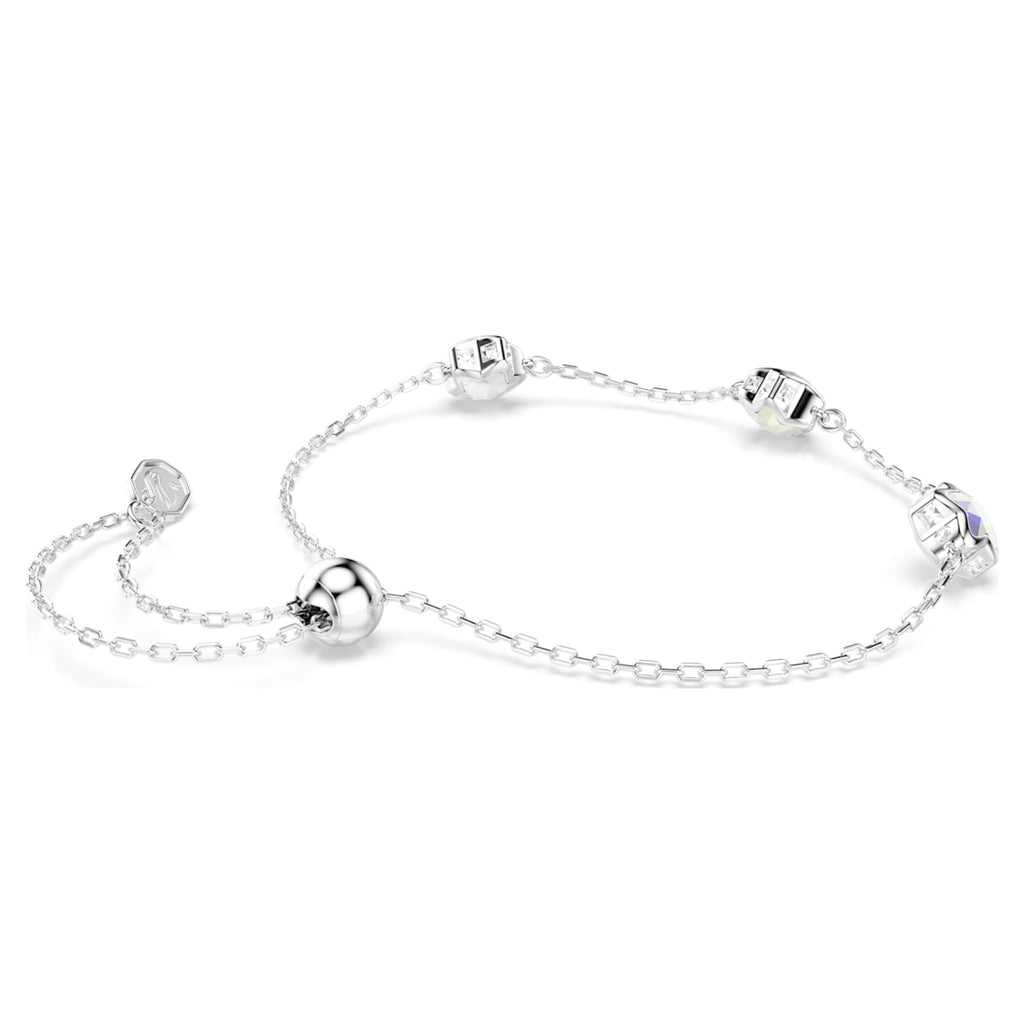 Swarovski Chroma bracelet featuring a star motif with white accents and rhodium plating