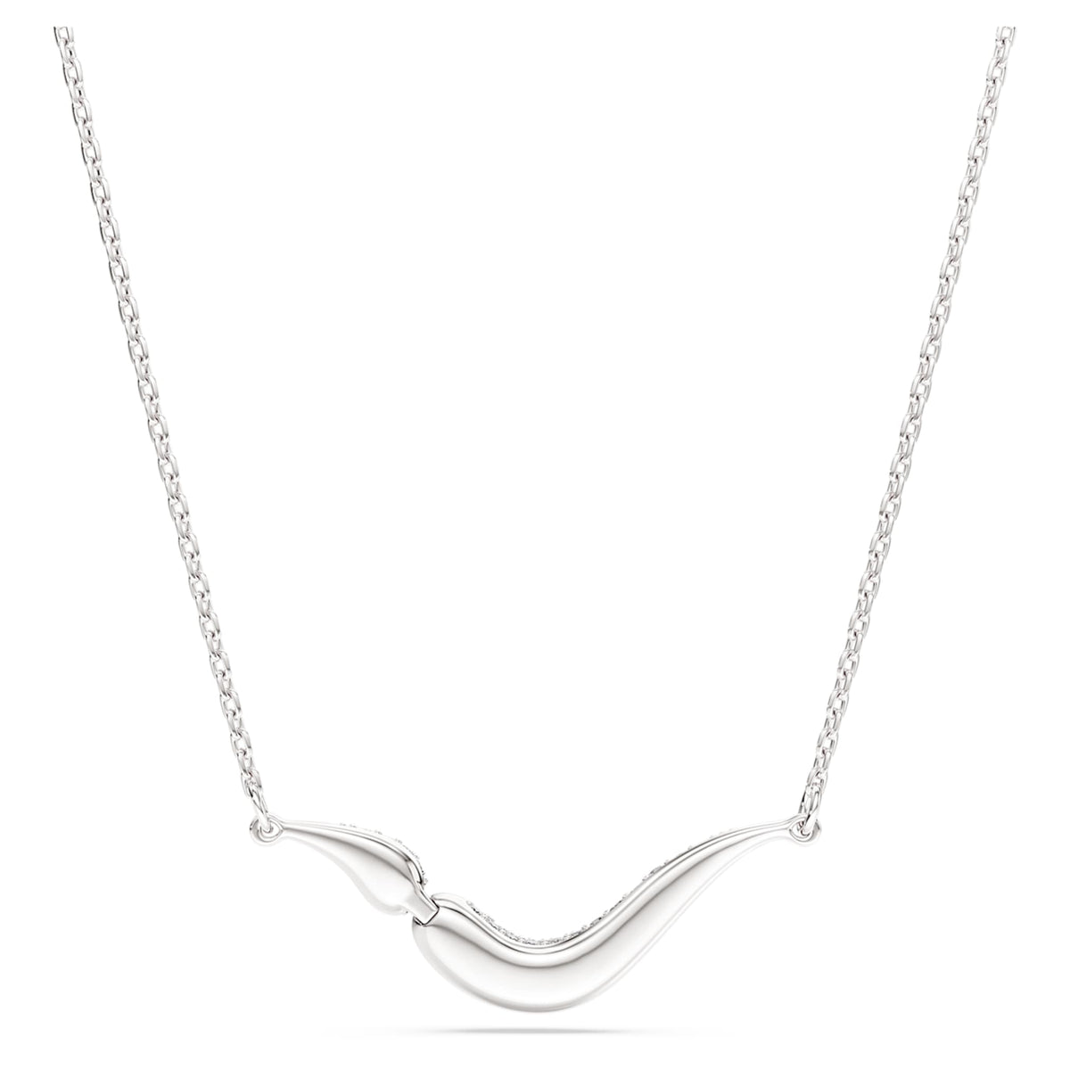 Swarovski Classica necklace with white round-cut accents and Sterling silver