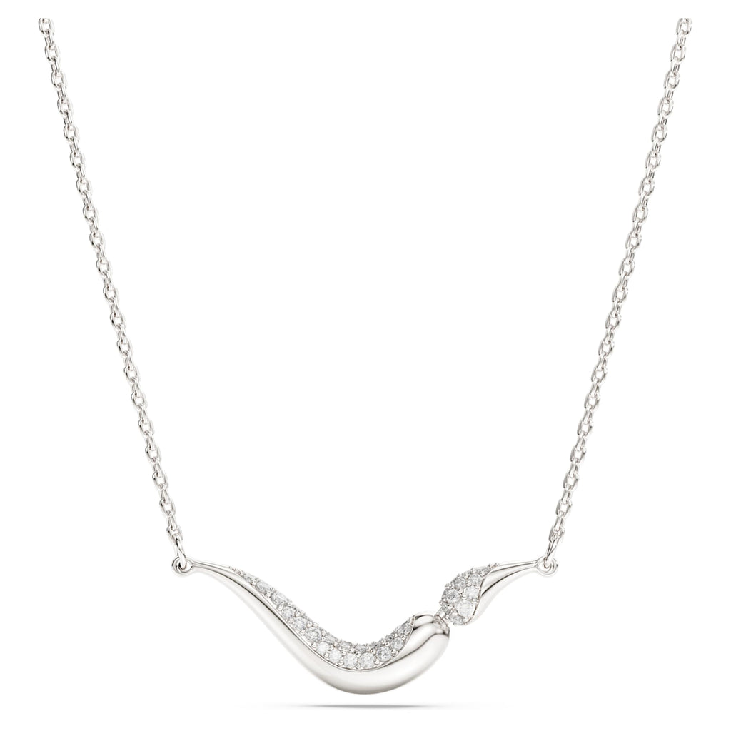 Swarovski Classica necklace with white round-cut accents and Sterling silver