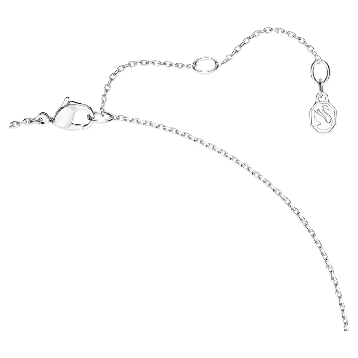 Swarovski Classica Y pendant Round cut, White, Sterling silver