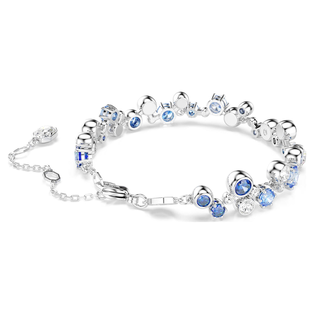 Swarovski Constella bracelet with blue mixed-cut accents and rhodium plating