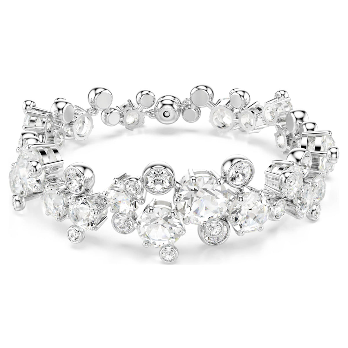 Swarovski Constella bracelet with white mixed-cut accents and rhodium plating