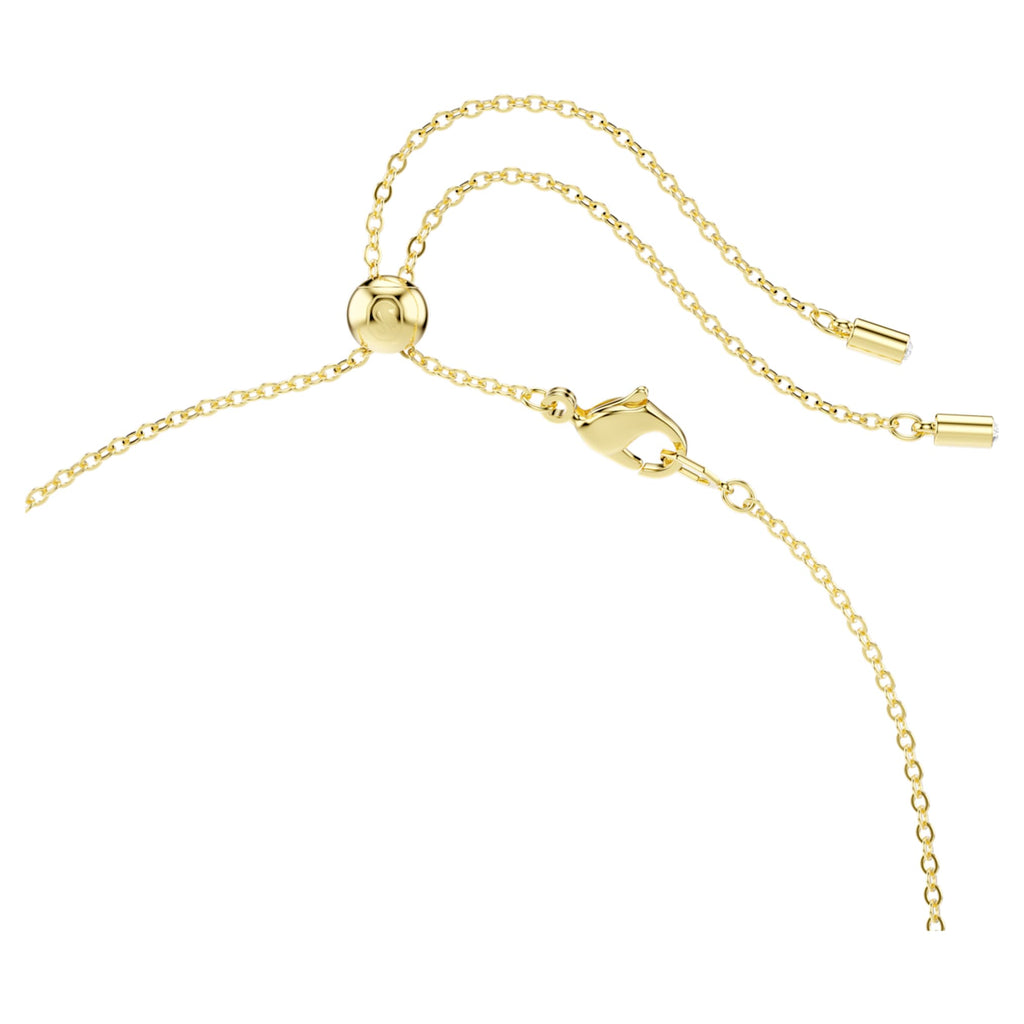 Swarovski Constella necklace with green mixed-cut accents and an 18K gold finish