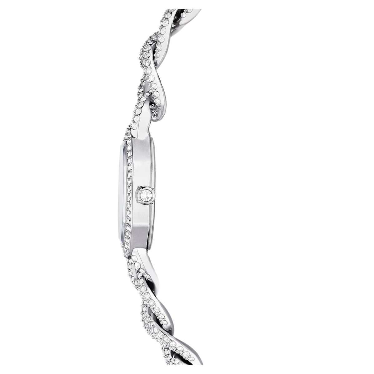 Swarovski Dextera chain watch Swiss Made, Crystal bracelet, Silver tone, Stainless Steel