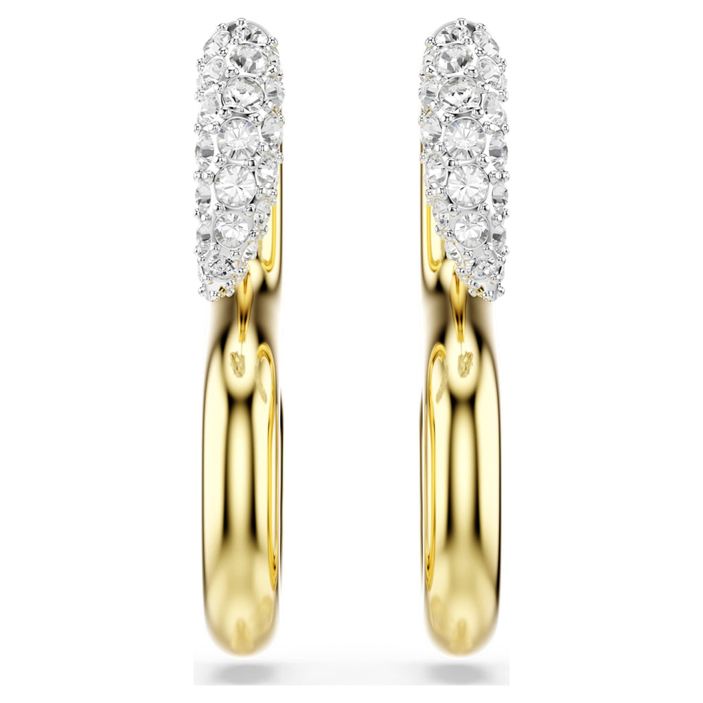 Swarovski Dextera earrings with white round-cut accents and a Mixed metal finish