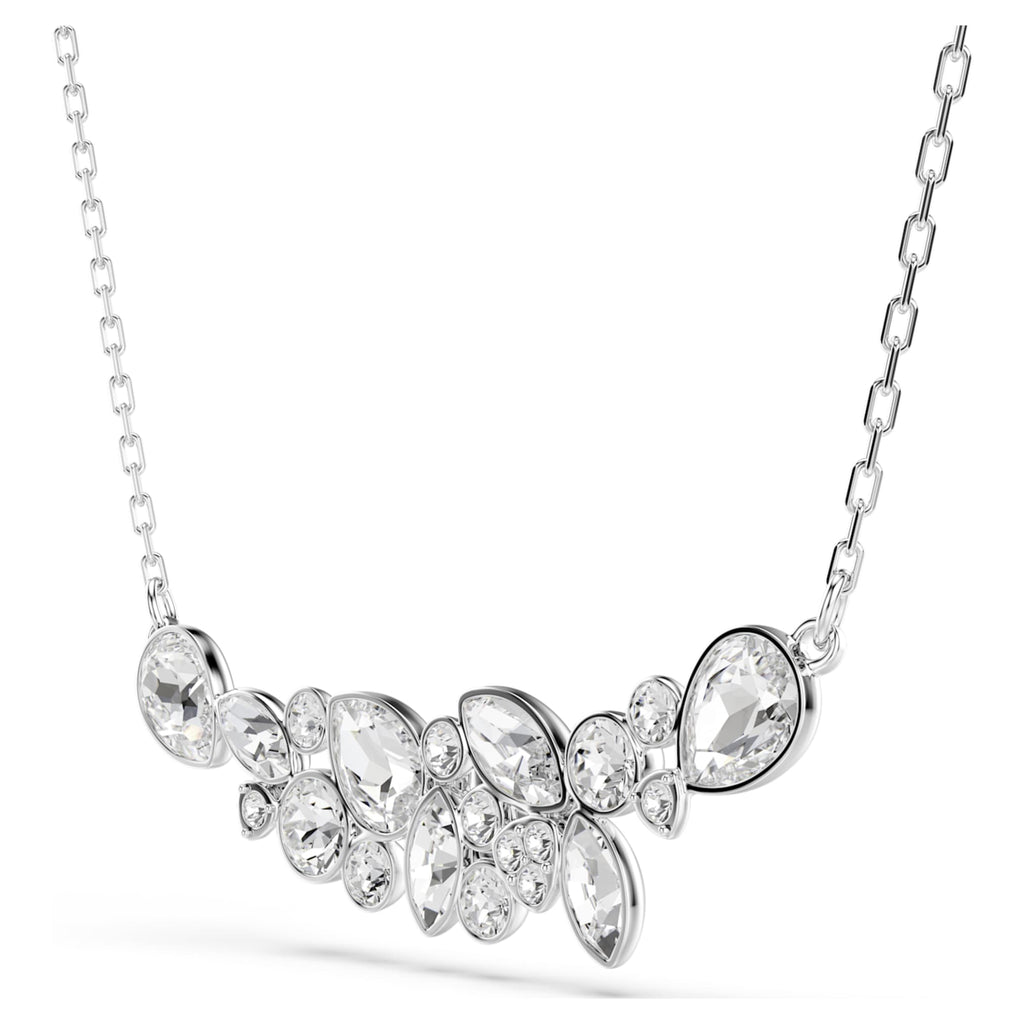Swarovski Diapason necklace with white mixed-cut accents and rhodium plating