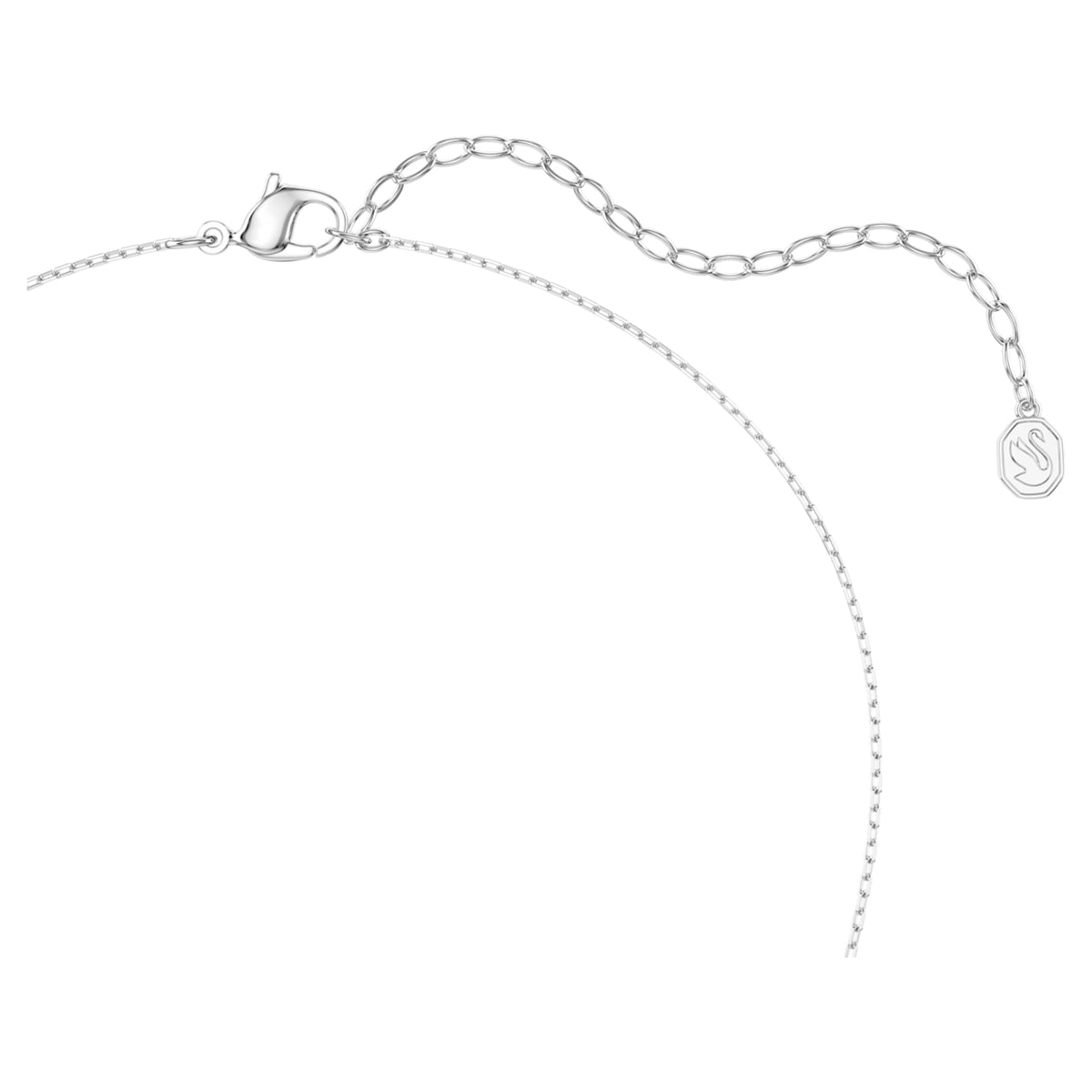 Swarovski Diapason necklace with white mixed-cut accents and rhodium plating