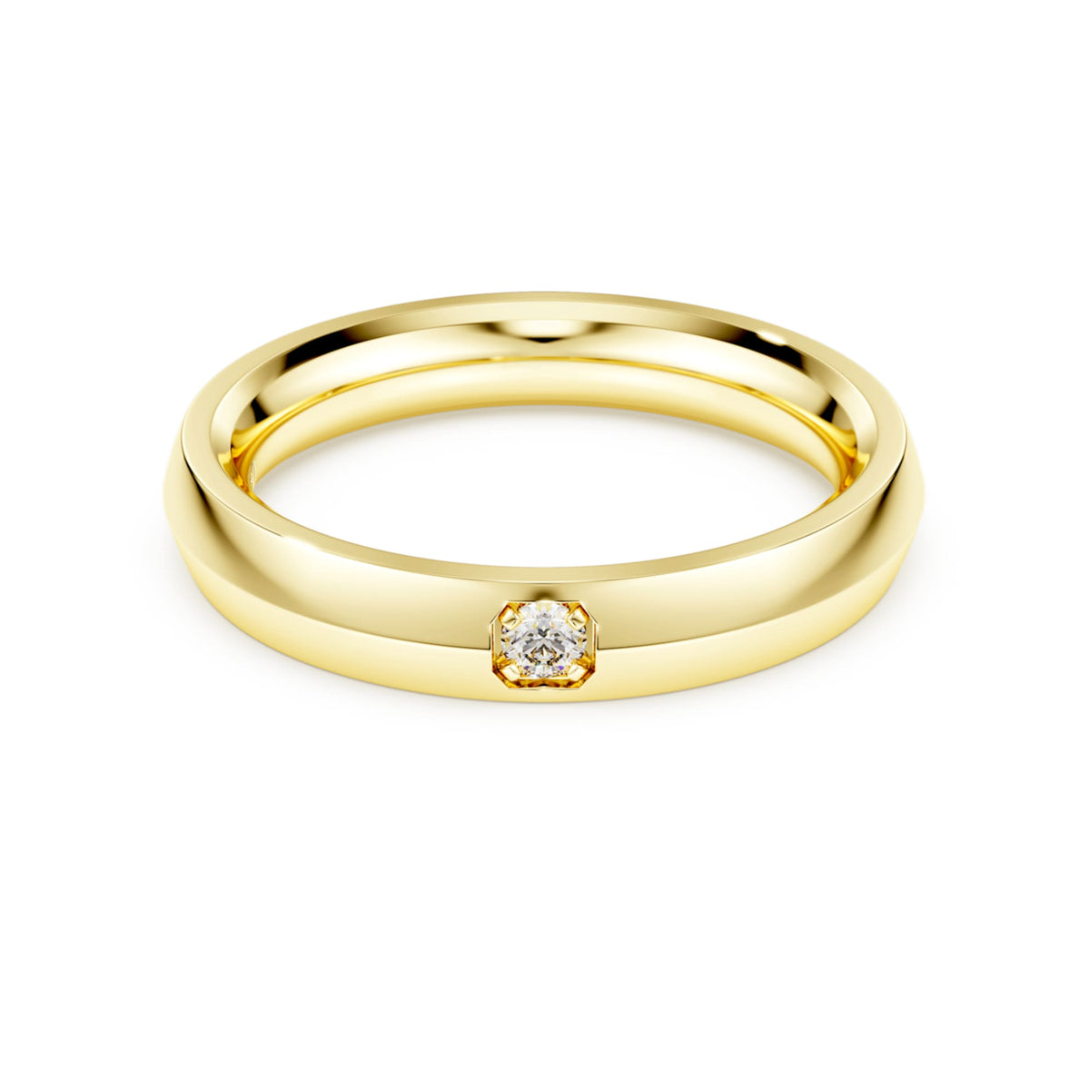 Swarovski Eternity band ring Lab-grown diamonds 0.05 ct tw, Round shape, 14K yellow gold