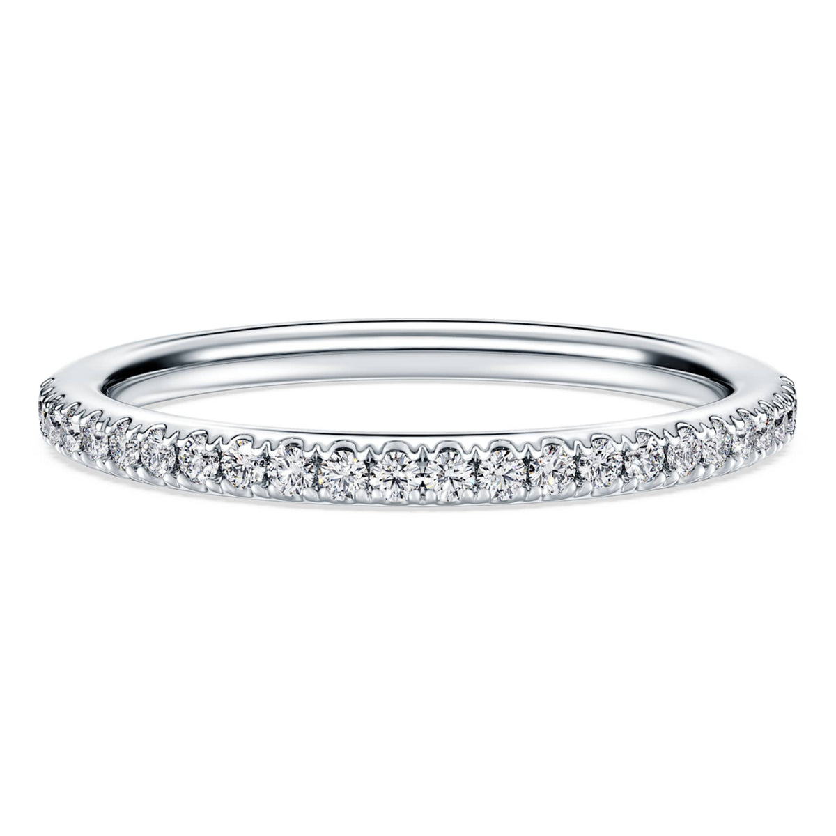 Swarovski Eternity band ring Lab-grown diamonds 0.2 ct tw, Round shape, 14K white gold