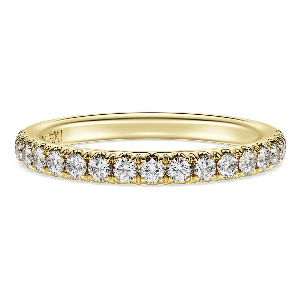 Swarovski Eternity band ring Lab-grown diamonds 0.4 ct tw, Round shape, 14K yellow gold