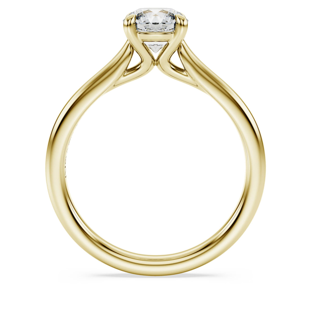 Swarovski Eternity solitaire ring Lab-grown diamonds 1.0 ct tw, Round shape, White, 14K yellow gold