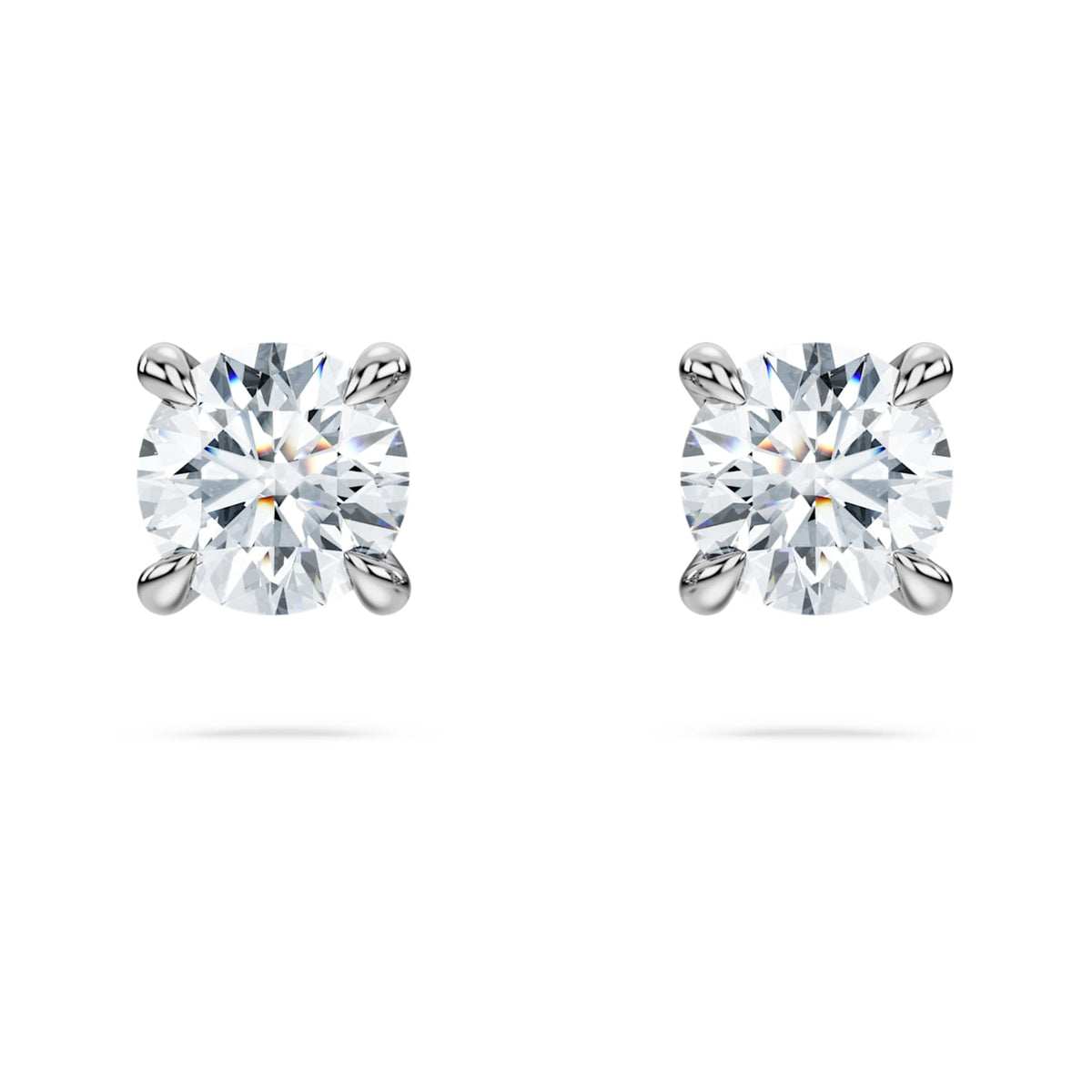 Swarovski Eternity stud earrings Lab-grown diamonds 0.52 ct tw, Round shape, Sterling silver