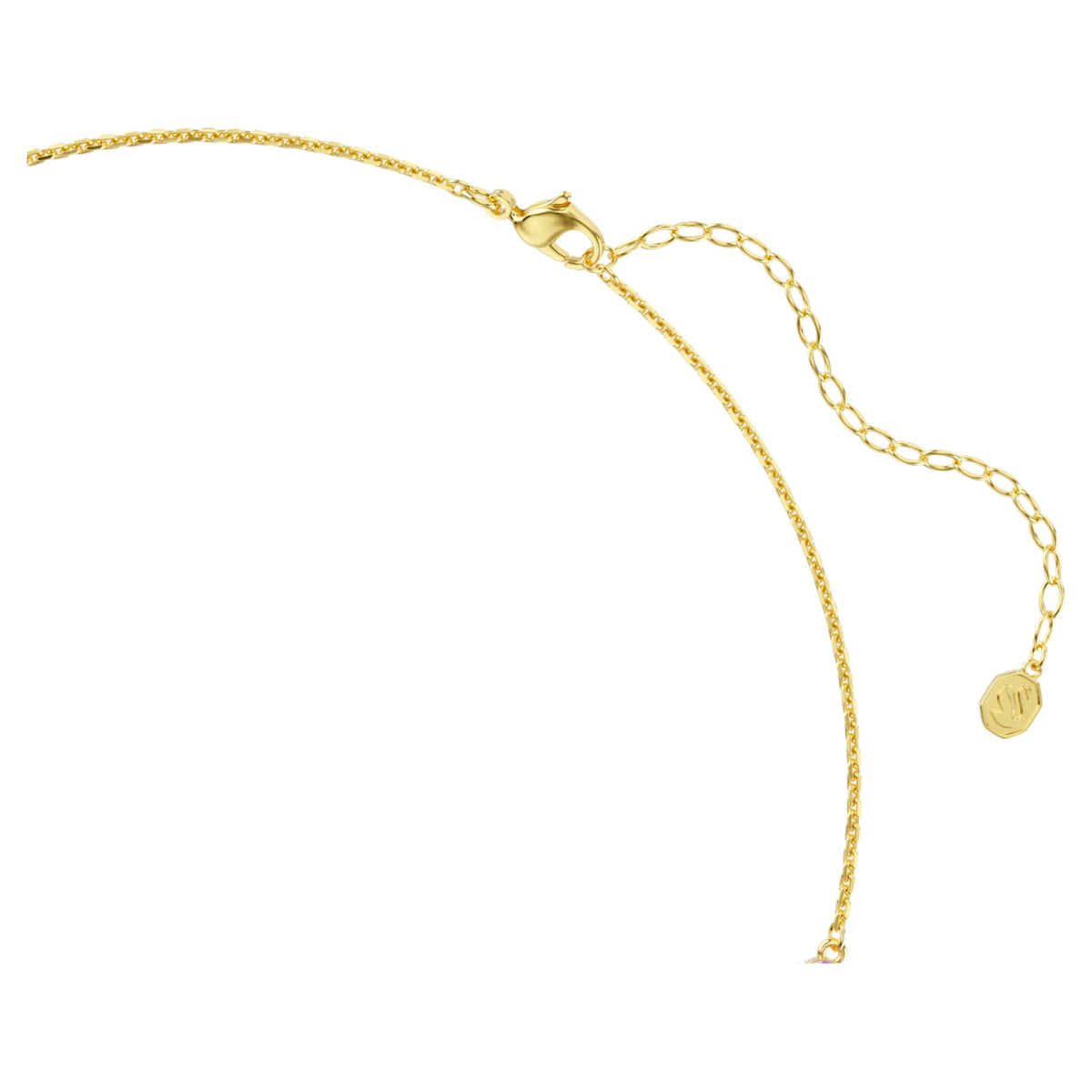 Swarovski Gema necklace with multicolored mixed-cut accents and an 18K gold finish