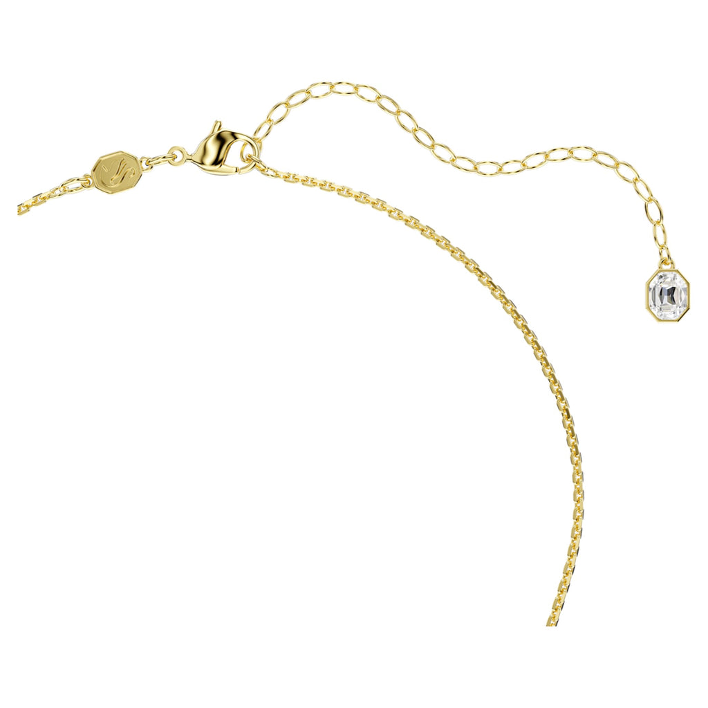 Swarovski Gema Y necklace with multicolored mixed-cut accents and an 18K gold finish