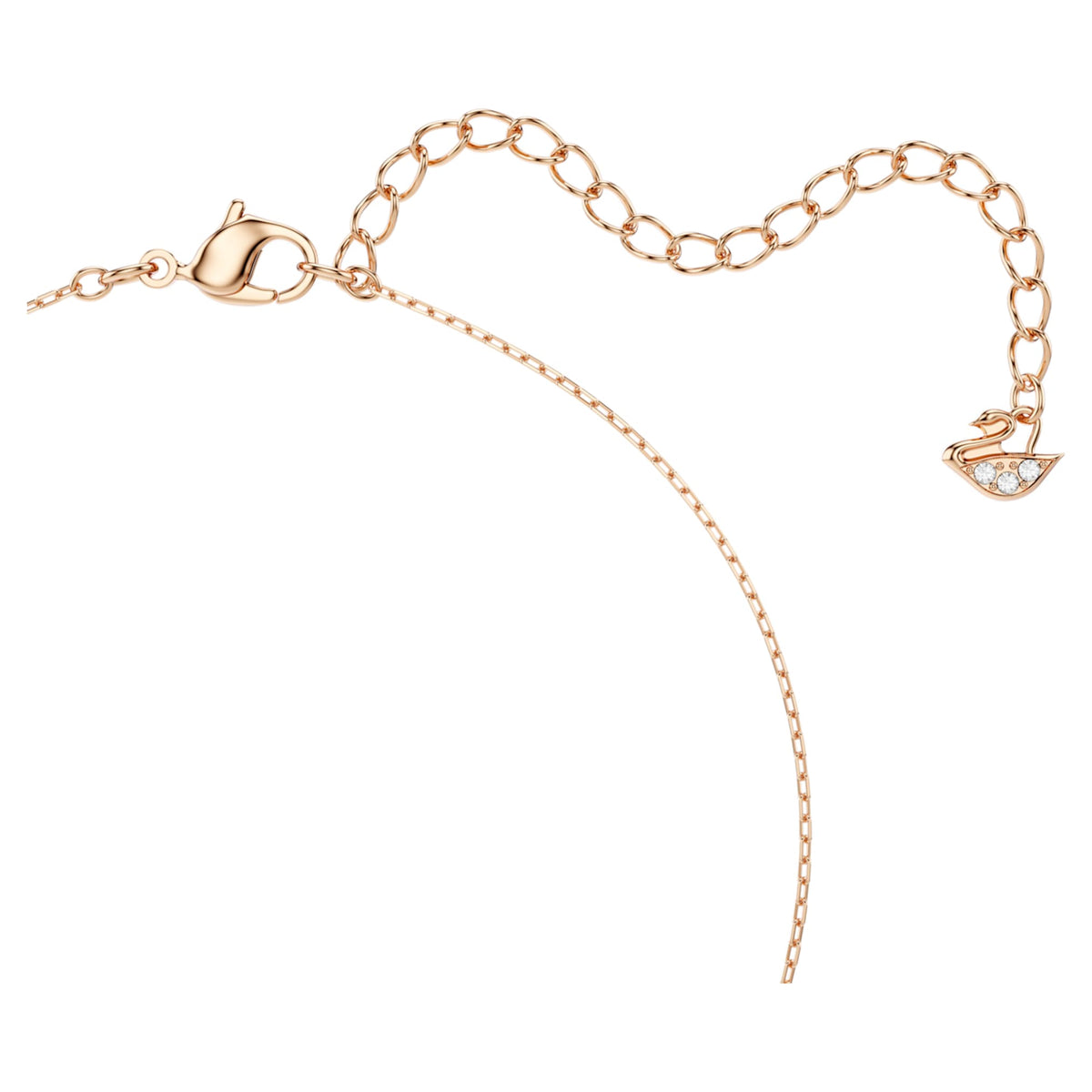 Swarovski Hyperbola necklace Infinity and heart, White, Mixed metal finish