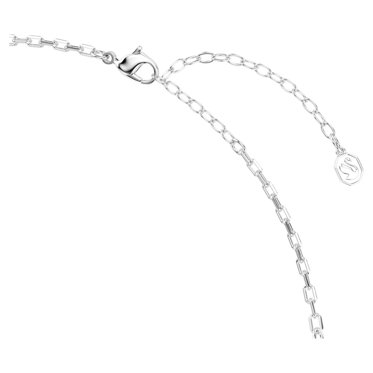 Swarovski Hyperbola necklace with white round-cut accents and a Mixed metal finish