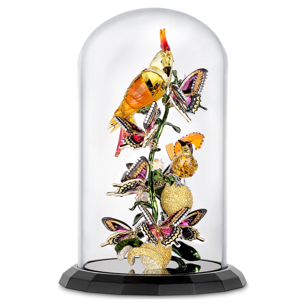 Swarovski Idyllia Birds and Butterflies Bell Jar