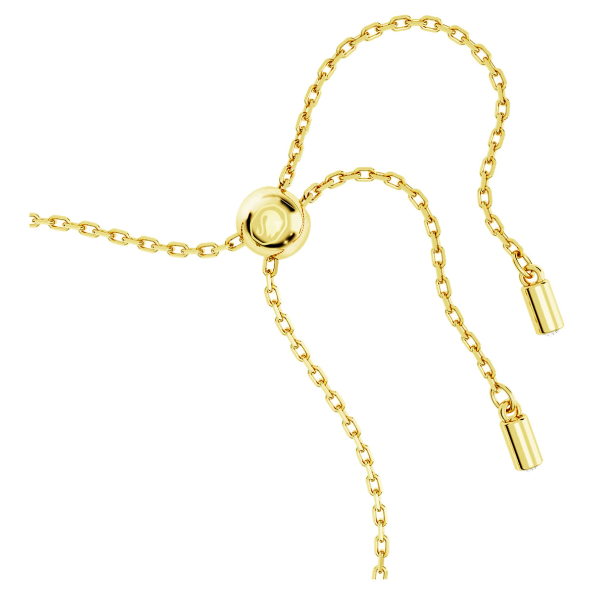 Swarovski Idyllia bracelet featuring a clover motif with green mixed-cut accents and an 18K gold finish