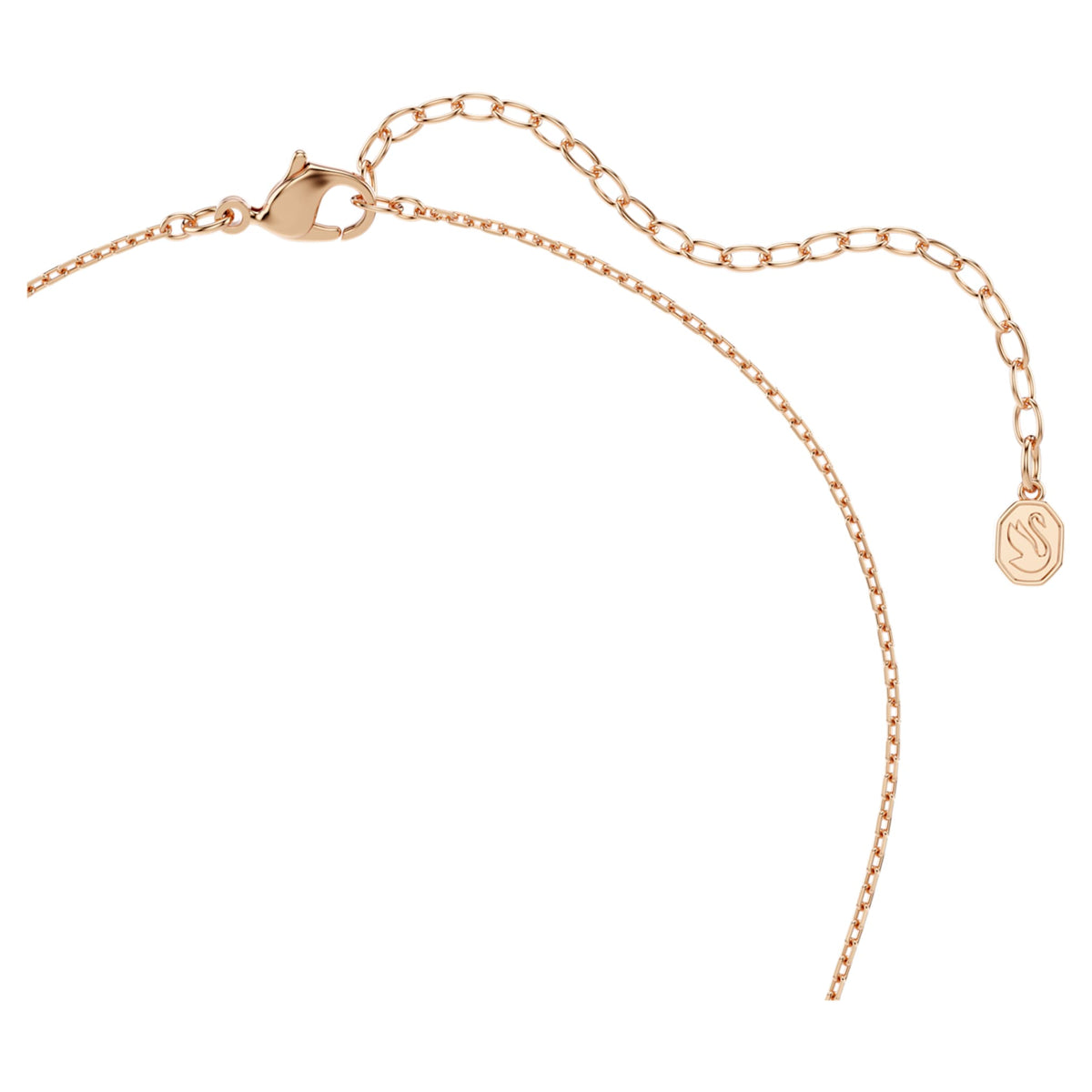 Swarovski Idyllia set Mixed cuts, Heart with arrow, White, 18K rose gold finish