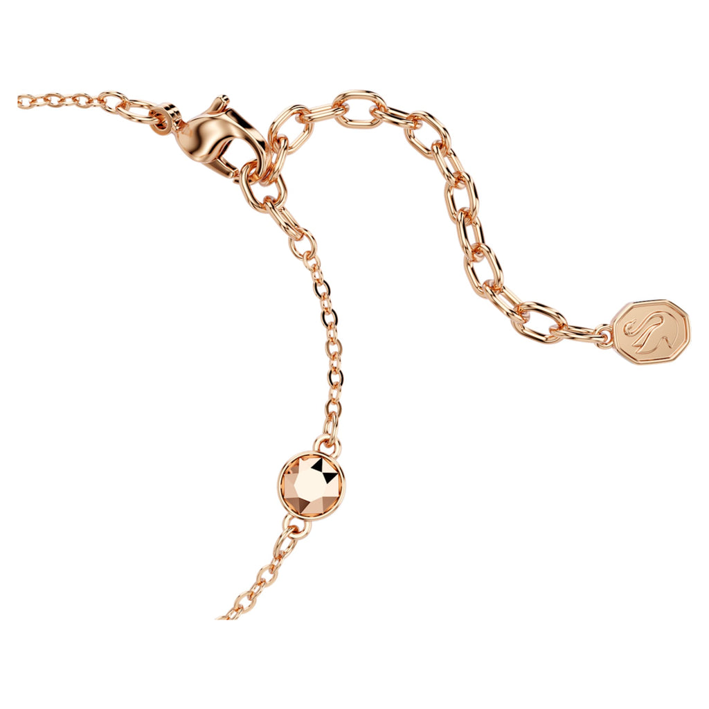 Swarovski Imber bracelet with multicolored round-cut accents and an 18K rose gold finish