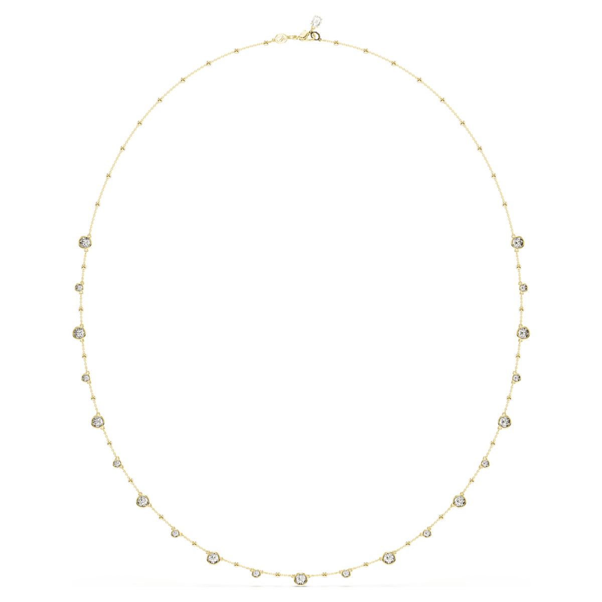 Swarovski Imber strandage Round cut, White, 18K gold finish