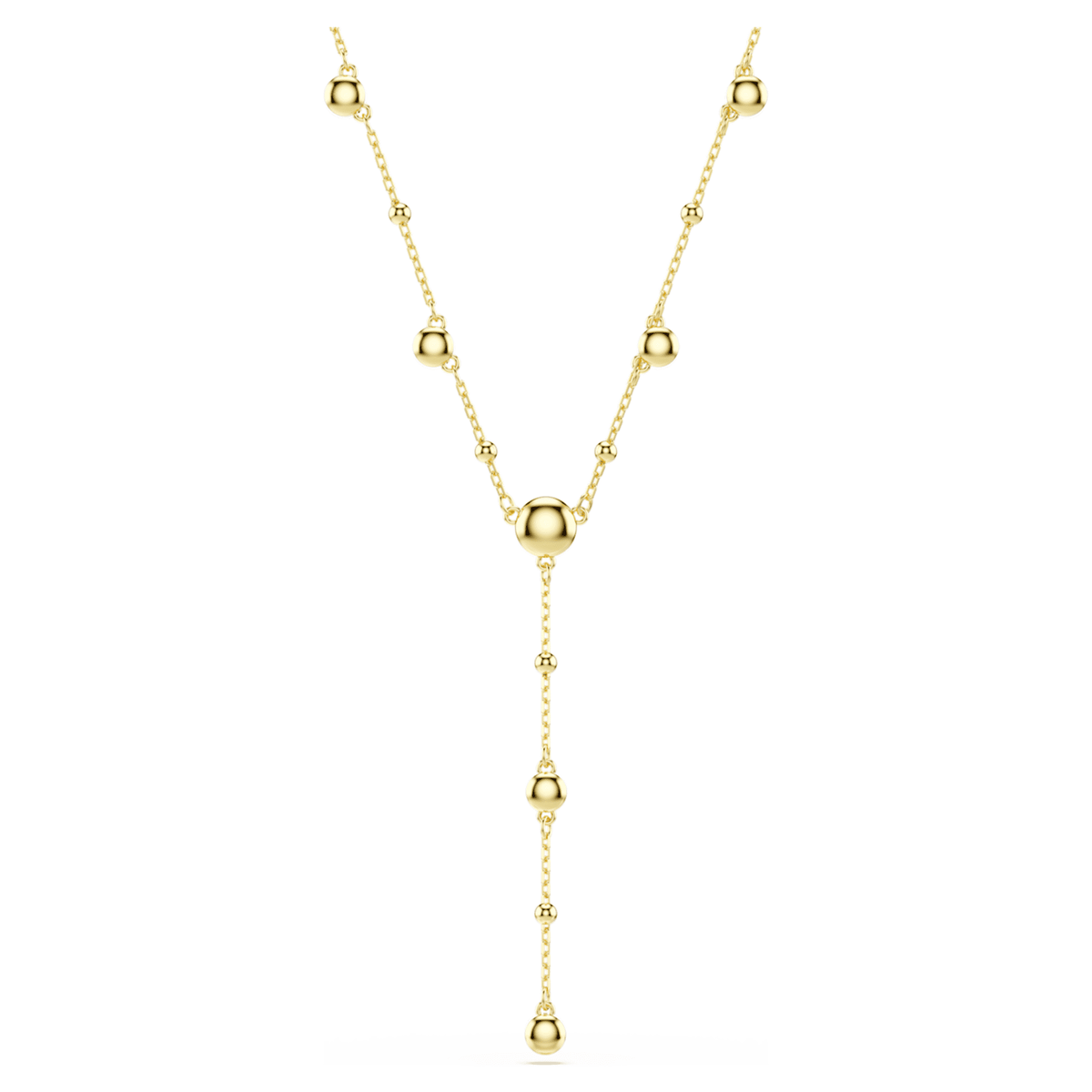 Swarovski Imber y necklace with white round-cut accents and an 18K gold finish