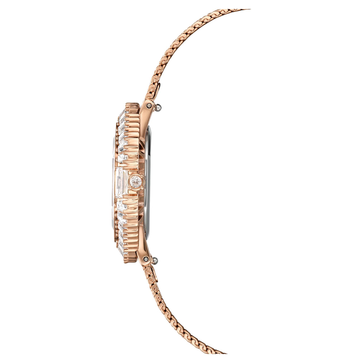 Swarovski Matrix octagon watch Metal bracelet, Rose gold tone, Rose gold-tone finish