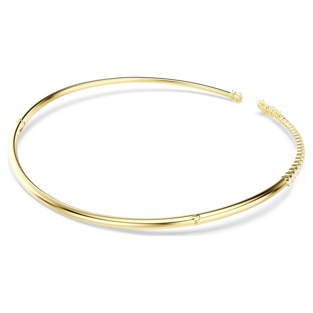 Swarovski Mesmera choker Mixed cuts, White, 18K gold finish