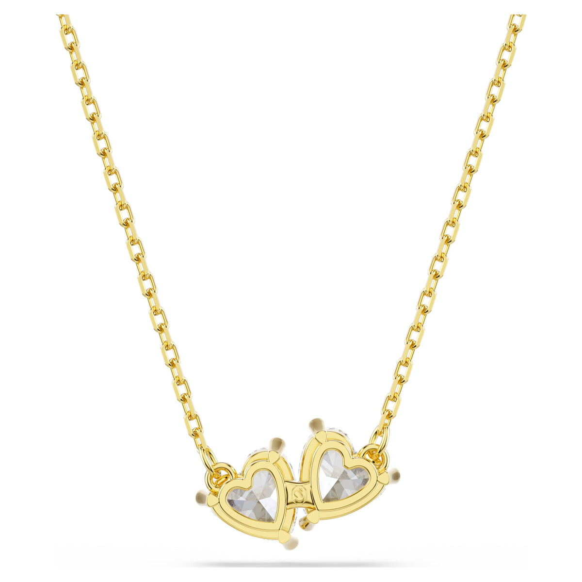 Swarovski Mesmera necklace Heart, White, 18K gold finish
