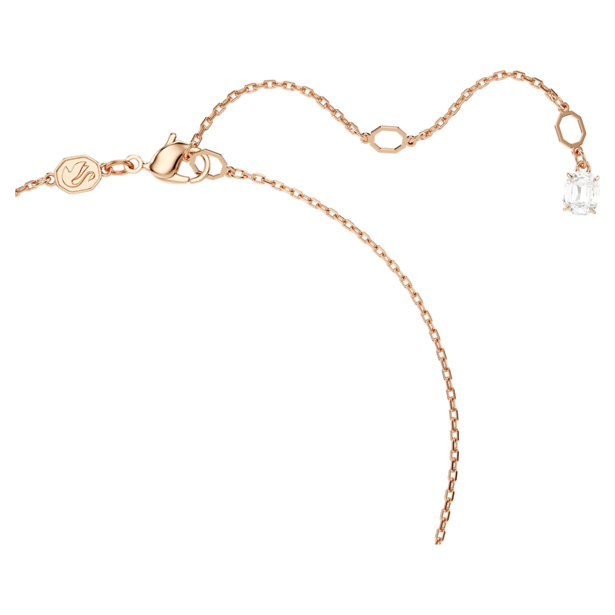 Swarovski Mesmera set Pear cut, Octagon cut, White, 18K rose gold finish