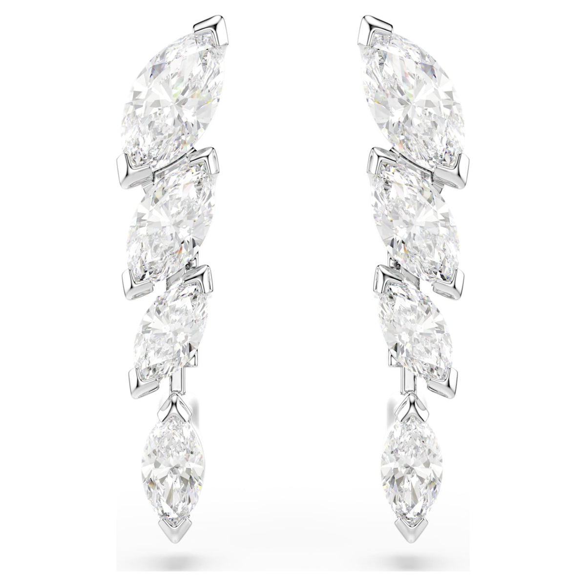 Swarovski Mesmera set Set (3), Marquise cut, White, Rhodium plated