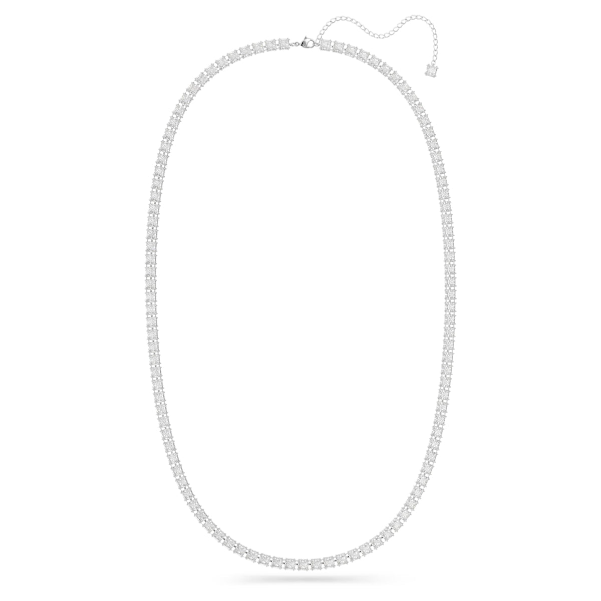 Swarovski Millenia belt Square cut, White, Rhodium plated