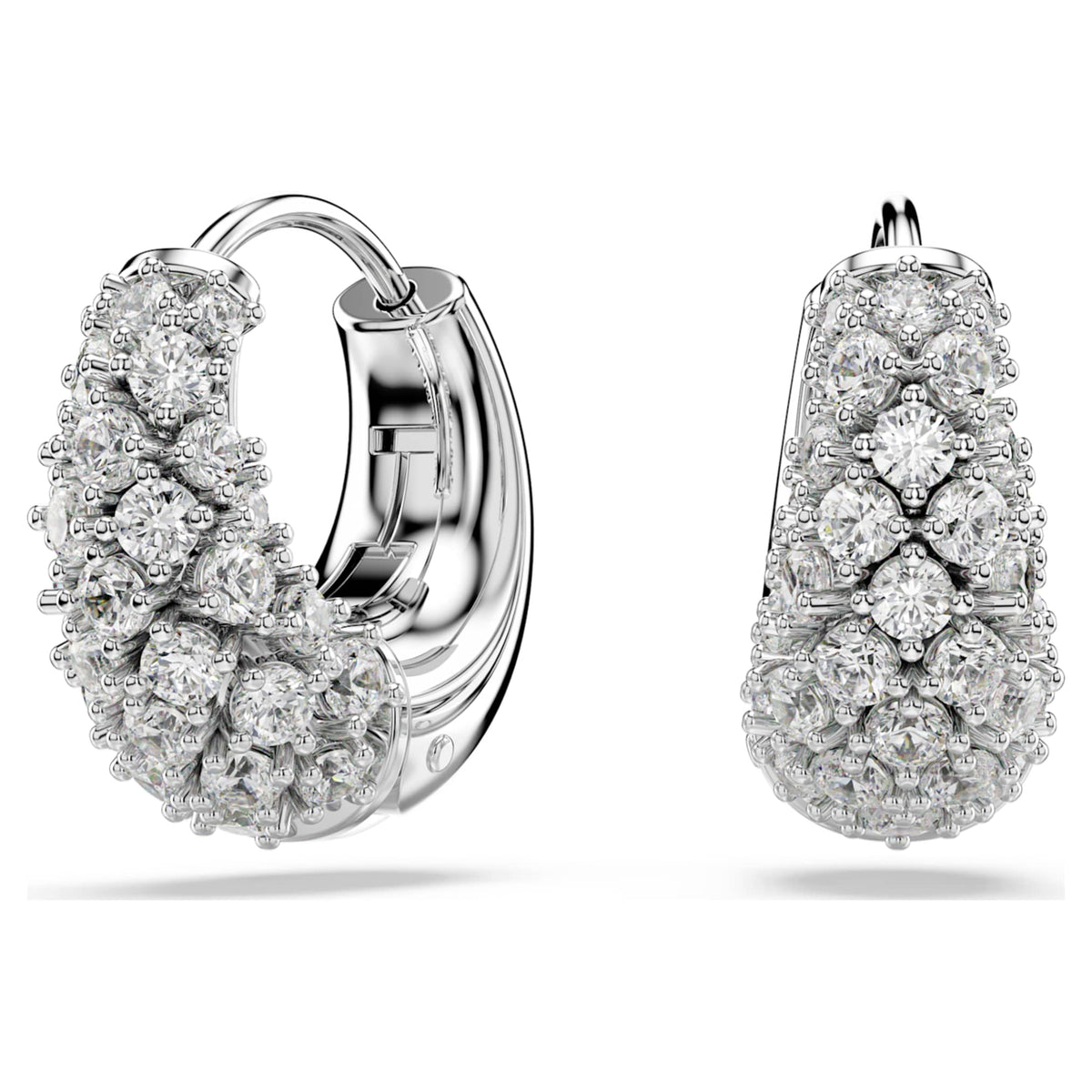 Swarovski Sublima earrings White, Rhodium plated