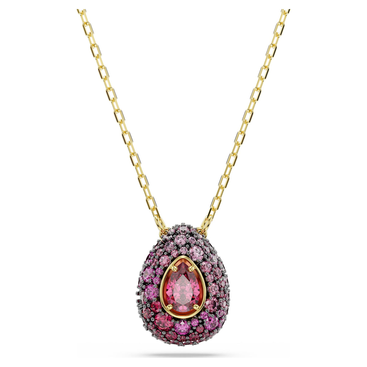 Swarovski Sublima set Set (2), Pear cut, Red, 18K gold finish