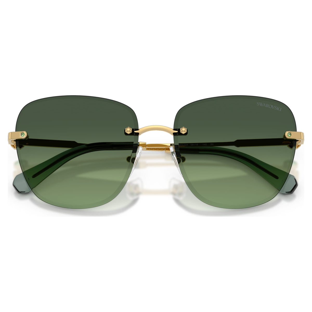 Swarovski Sunglasses Square shape, SK7043, Green