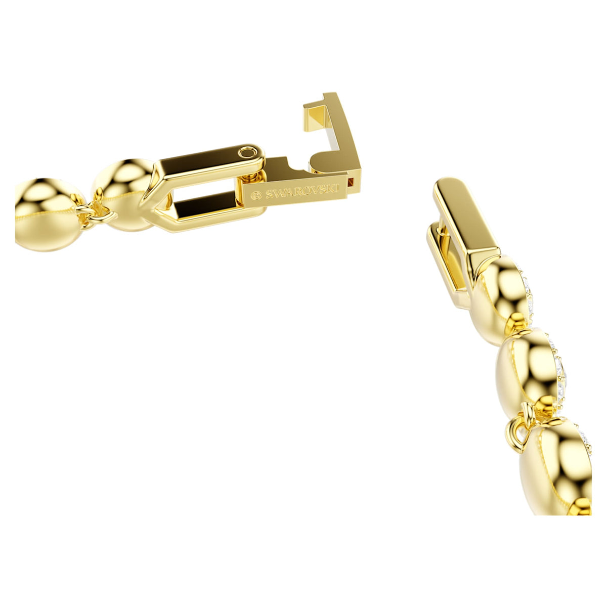 Swarovski Una Angelic bracelet with white round-cut accents and an 18K gold finish