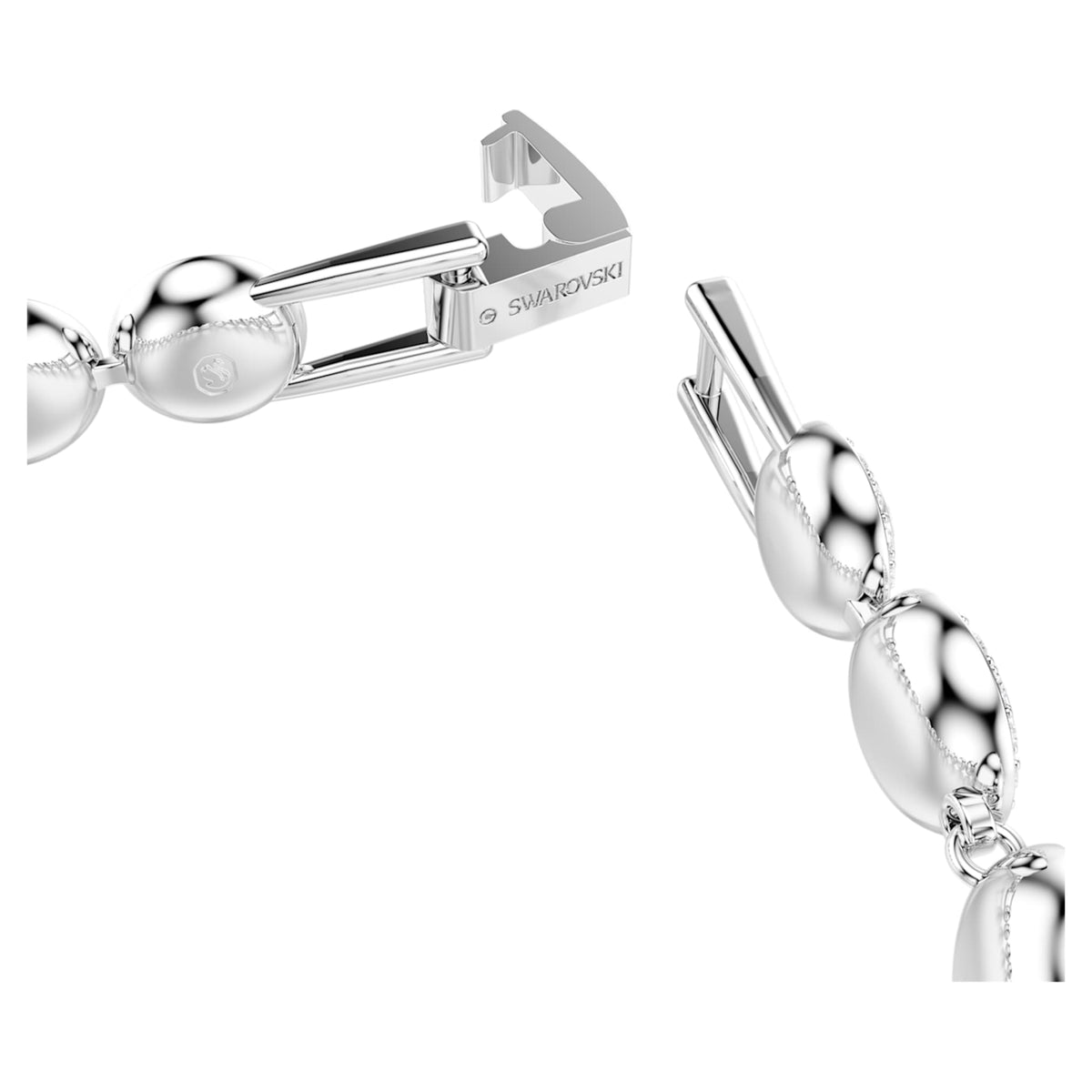 Swarovski Una Angelic bracelet with white round-cut accents and rhodium plating
