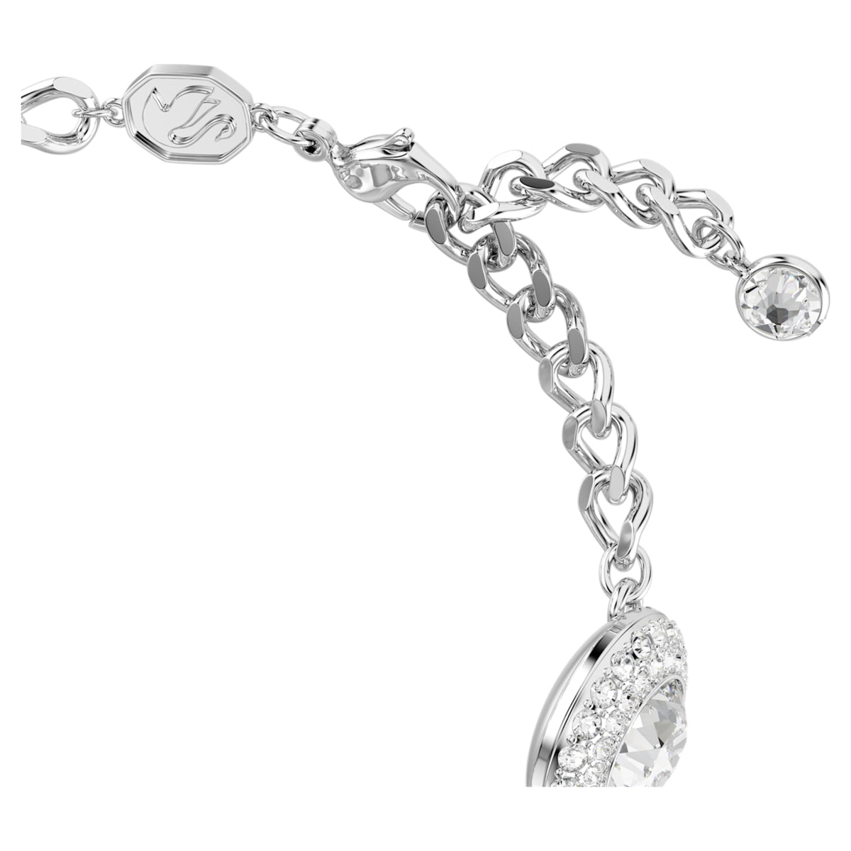 Swarovski Una Angelic bracelet White, Rhodium plated