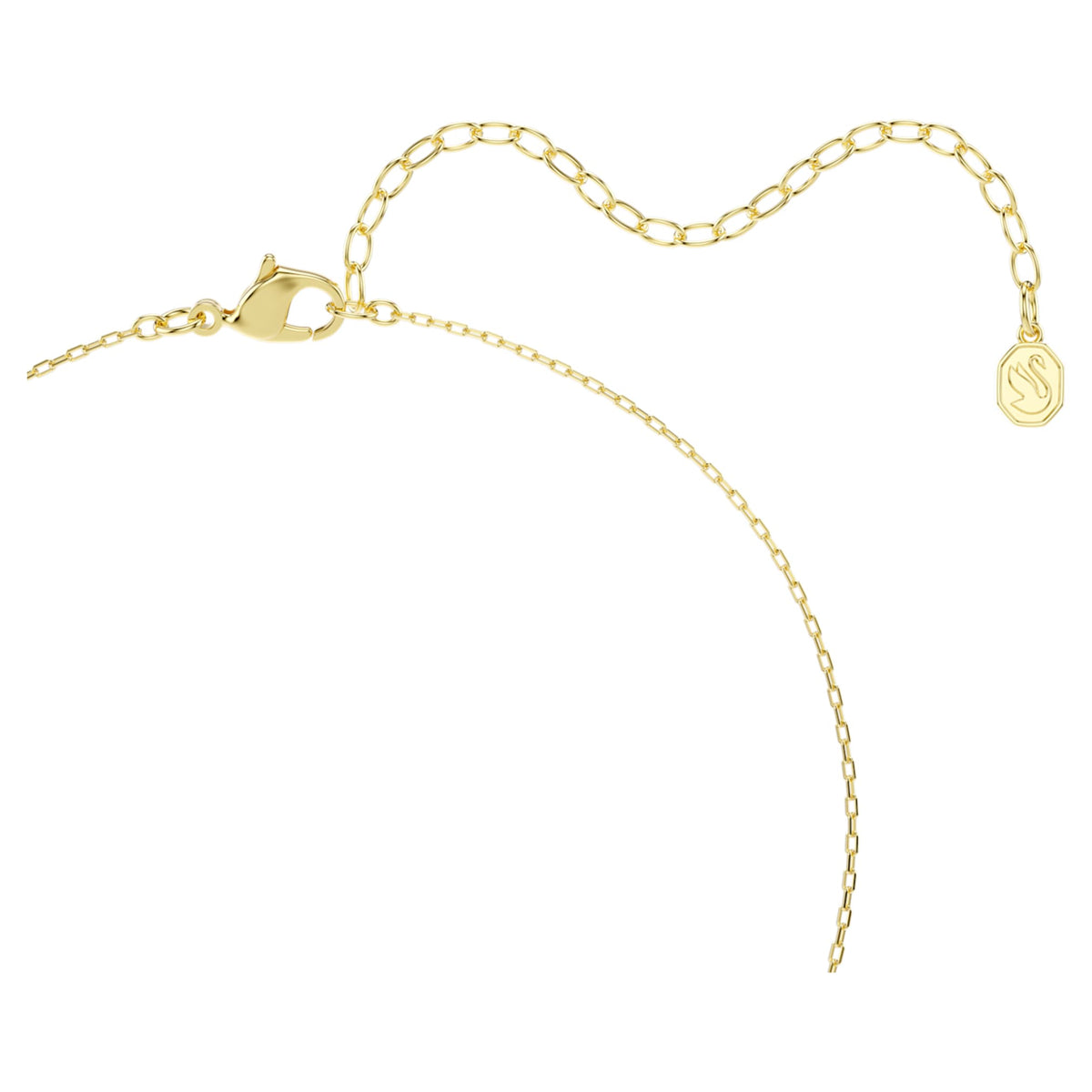 Swarovski Una Angelic pendant Mixed cuts, White, 18K gold finish