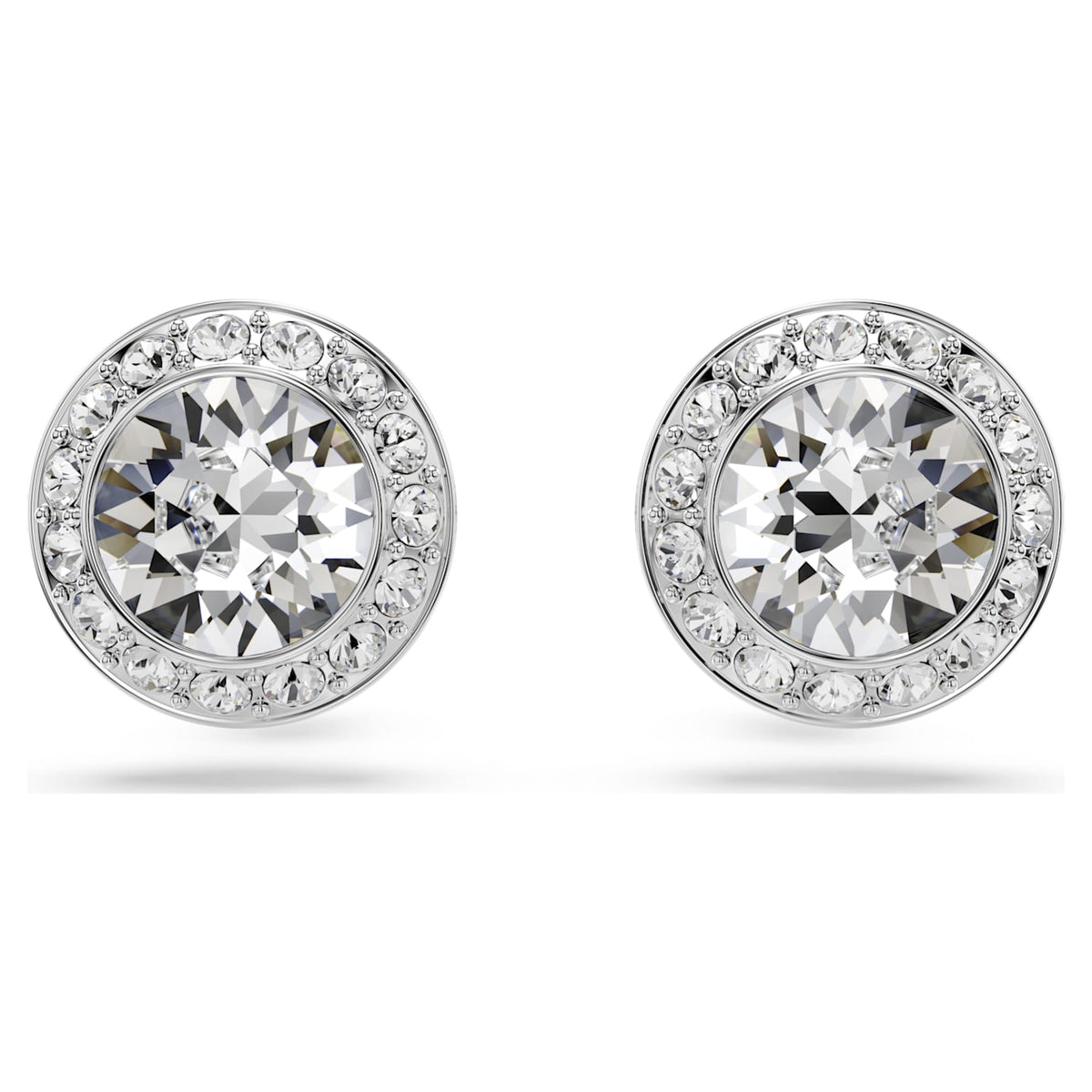 Swarovski Una Angelic set Set (3), Round cut, White, Rhodium plated
