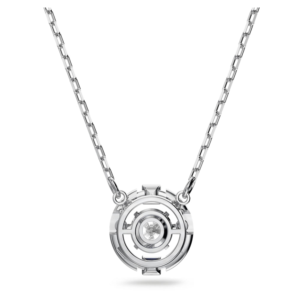 Swarovski Una necklace with white round-cut accents and rhodium plating